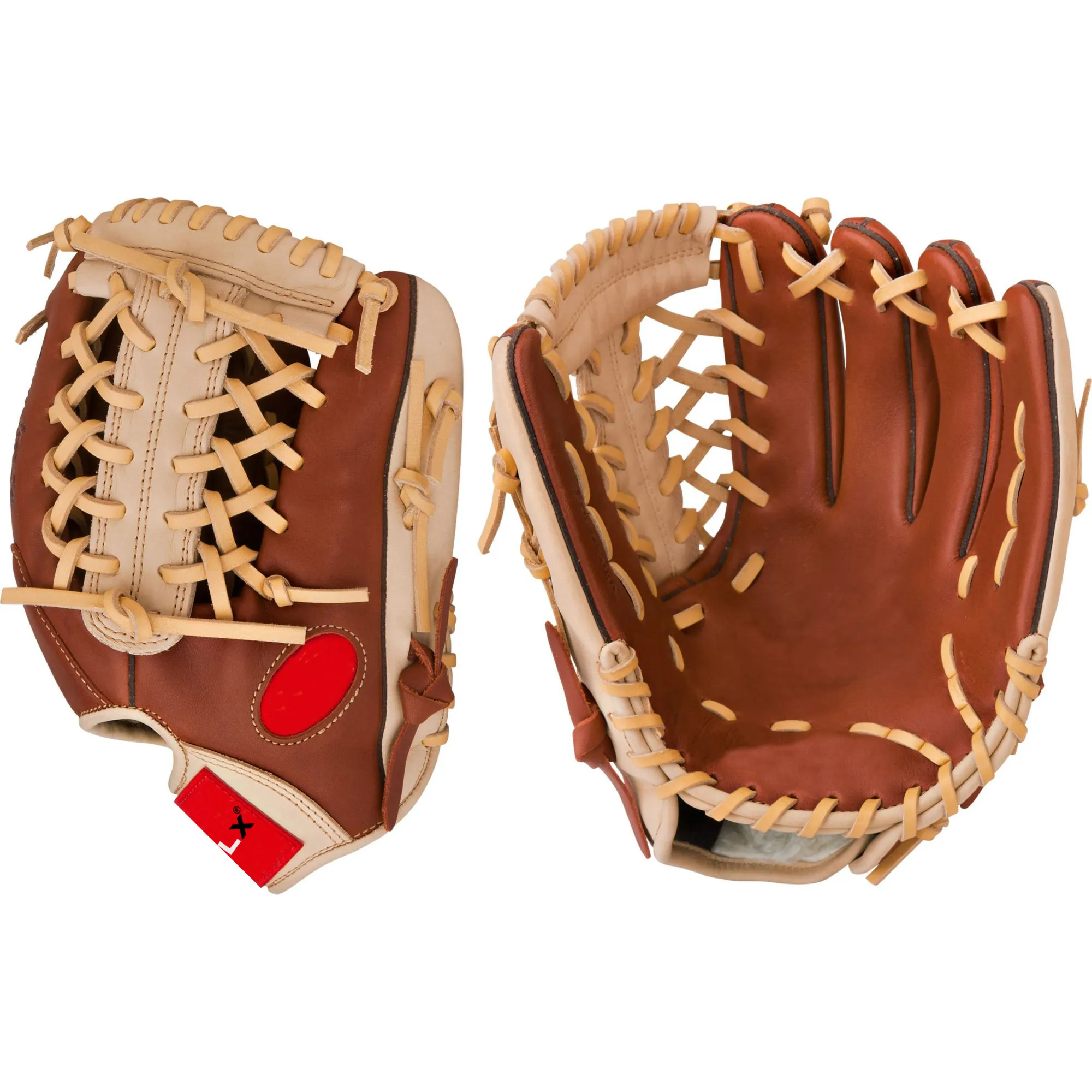 Braune <span class=keywords><strong>Leder</strong></span>-Baseball handschuhe oder PU-Baseball