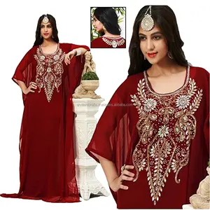 Chất Lượng Cao Phụ Nữ Kaftans 2024 New Bộ Sưu Tập Pha Lê Hồi giáo Jalabiya Evening Party Wedding Dubai Farasha