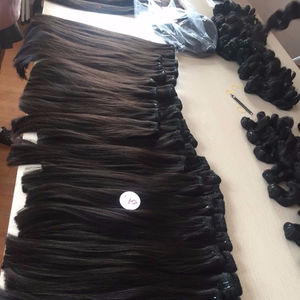 Extension de cheveux humains remy lisses sans perte, tissage de cheveux bruts, dernier cri du Vietnam, extension de cheveux humains ivierges, livraison gratuite - Product Image 1