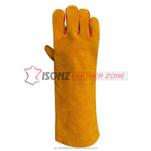 Gants de soudage TIG sur mesure cuir de vache fendu résistant à la chaleur imperméable anti-coupure caractéristiques de sécurité pour barbecue travail d'hiver - Product Image 6