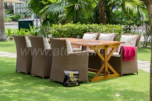 Conjunto de comedor de lujo, muebles de mimbre, RADS-022 estilo 2 - Product Image 3
