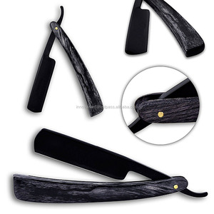 มีดโกนหนวดตรงแบบไม้สำหรับร้านตัดผม โกนได้เรียบเนียน - Product Image 2