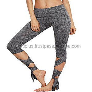 custom oem cutout capri leggings/<b>tights</b> - Product Image 1