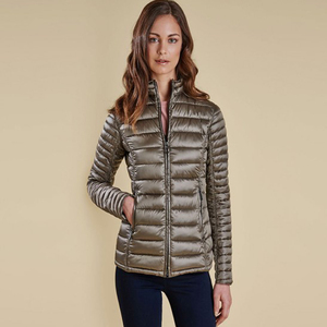 Veste matelassée en Satin Polyester pour femmes, blouson matelassé, personnalisé, rose clair, à la mode, avec fermeture éclair, collection hiver - Product Image 2