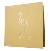 Tarjetas de felicitación 3D de alta calidad con diseño de animales, hechas a mano, recién llegadas, para cumpleaños, invitaciones de boda, disponibles al por mayor.