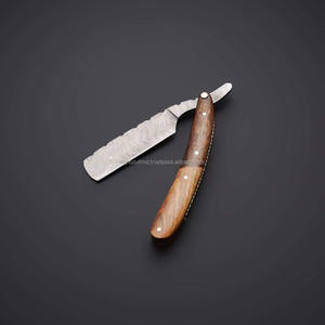 Maquinilla de afeitar recta completa, hecha a mano, Damasco, especialmente diseñada para barberos profesionales - Product Image 2