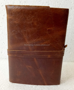 Diario de Cuero Genuino de Tapa Dura A5 Hecho a Mano, Cubierta de Papel con Cierre de Correa de Diario de Cuero Suave, Cuaderno de Uso de Oficina, Gran Regalo de Oficina - Product Image 5