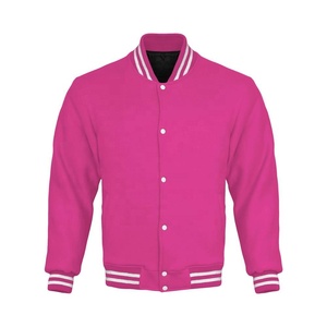Chaqueta de bombardero de béisbol de calidad superior hecha a medida para hombre, Unisex, Varsity Letterman, Mangas de cuero, piel, lana, cuerpo, informal, Invierno - Product Image 5