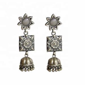 Pendientes de tuerca lisos de Plata de Ley 925 hechos a mano, último diseño con chapado en rodio, joyería de plata de alta calidad - Product Image 1