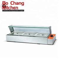 Bain-Marie Électrique Professionnel de Comptoir en Acier Inoxydable Robuste pour Buffet Chaud