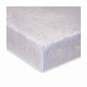 1100% ensemble de draps de lit de bébé en coton standard uni et imprimé en jersey simple biologique drap de lit ajusté personnalisé de haute qualité - Product Image 6