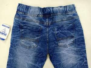Nuevas etiquetas de marca Boys Kids Stretch Straight Washed Denim Cintura elástica Jogger Jeans Pantalones Bangladesh Garments Stock Lot - Product Image 6