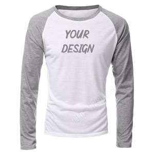 T-shirt à manches raglan en coton filé à l'anneau pour hommes, personnalisable avec logo, vente en gros - Product Image 4