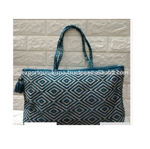 Bolso de mano bordado bohemio para mujer al por mayor, bolso de hombro para fiesta nocturna de Guru Kirpa Export House - Product Image 1