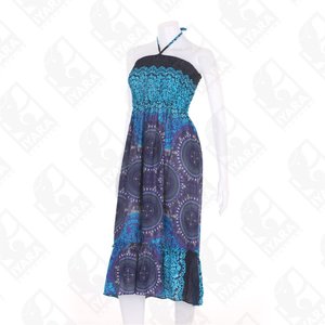 IYARA Rayon Long Tube Dress Halter Party Long Beach Sexy <b>Cocktail</b> Women Maxi Skirt - Product Image 2