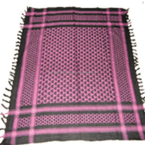 Bufanda árabe Keffiyeh de algodón 100% de alta calidad, bufanda táctica musulmana Shemagh para el desierto con diseño de corazón pequeño para hombres y mujeres - Product Image 1