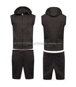 Sudadera con capucha sin mangas para hombre, ropa deportiva con bolsillo para gimnasio y boxeo - Product Image 3
