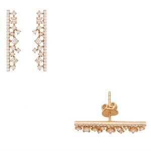 Pendientes de diamantes-Envío gratis en compras de más de $2000 Derechos e impuestos de importación a cargo del cliente - Product Image 3