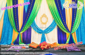 Punjabi Sangeet ม่านฉากหลังตกแต่งเวที mhandi ม่านฉากหลังเวทีแต่งงาน - Product Image 4