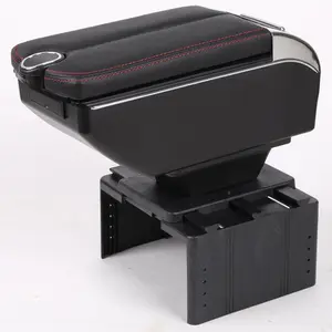 Caja de consola Universal para coche, reposabrazos, 7 usb