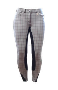 Mix Sizes 50 Pieces Customized Women Check Horse Riding Jodhpur culottes English Horse Racing Equestrian Products from India - Product Image 2