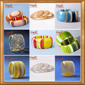 Pulsera de resina epoxi ahumada con rayas blancas doradas, bisutería hecha a mano, venta al por mayor - Product Image 6