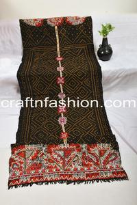 Rabari <b>Embroidered</b> Throw -Indian Tribal <b>Shawl</b>-Boho Tribal Textile-Vintage Rabari <b>Shawl</b> - Product Image 3