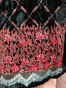 Velour สีฟ้าหลายสีพรรคสวมใส่ชุดที่สวยงาม Kurtis Kurti เสื้อ - Product Image 2