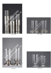 Venta caliente diseño antiguo Base de Metal portavelas linterna de cristal para boda/Navidad decoración del hogar incluye vidrio votivo - Product Image 3