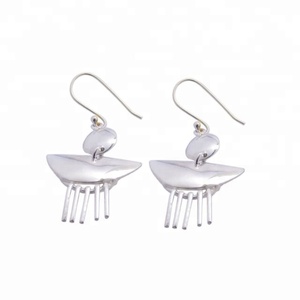 เครื่องประดับชั้นดีดีไซน์ทันสมัยของผู้หญิงต่างหู925เงินสเตอร์ลิงสีโรสโกลด์ชุบโรเดียมสำหรับงานแต่งงานงานหมั้น - Product Image 1