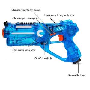 Novedoso Juego <span class=keywords><strong>de</strong></span> <span class=keywords><strong>Pistolas</strong></span> Láser Infrarrojas Familiares - Edición Especial Transparente - Product Image 3