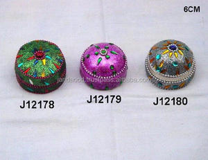 Pastillero de mosaico multicolor de alta calidad disponible en todos los colores y tamaños L pastillero pequeño de metal - Product Image 3