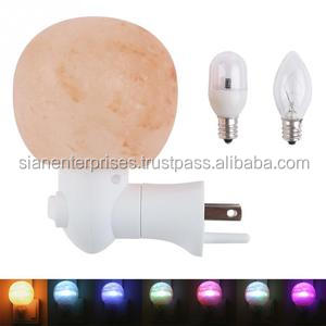 โคมไฟเกลือสีชมพูยามค่ำคืนของหิมาลัยสำหรับการนอนหลับแน่นและสะดวกสบายด้วยโคมไฟหินเกลือ - Product Image 4