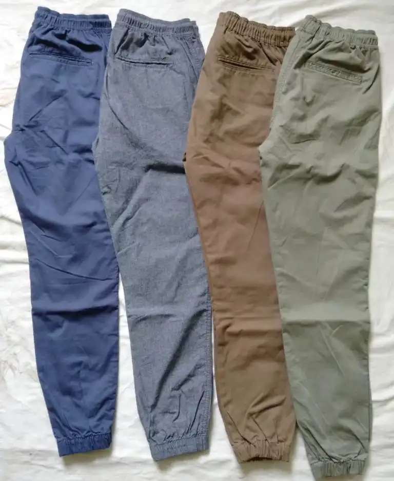 Überlauf Readymade Bekleidung Branded Label Männer Sport Casual Jogger Hosen Dosting Elastische Taille Bangladesch Lager Lot