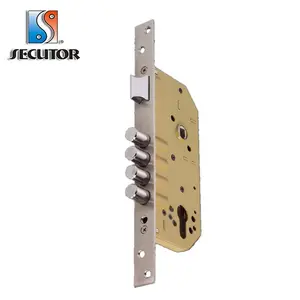 SECUTOR security equipment lock for stainless steel door 484 2-turn strike plate  strike box  fixed screws