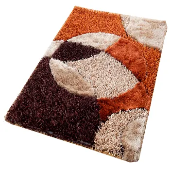 Oturma odası zemin kazık polyester 3d shaggy alan kilim % 100% polyester özel el yapımı dokuma halı 3D shaggy kilim