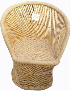 Chaise de jardin en bambou écologique, fauteuil de salon extérieur, mobilier de patio en osier - Product Image 4