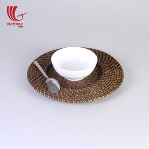 Meilleure vente Napperon rond en rotin brun écologique napperon en rotin tissé naturel - Product Image 2