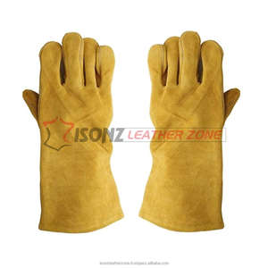 Gants de soudure en daim résistant à la chaleur de qualité supérieure, coupe extrême, gants de sécurité du fabricant pour le travail - Product Image 5