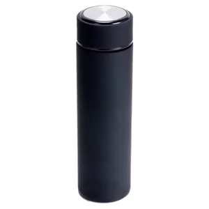 Matte Rubber Geschilderd 16Oz Vacuüm Geïsoleerde Hot Water Fles Fles Met Zetgroep