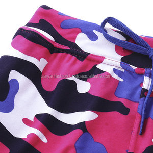 Pantalones cortos de chándal informales de cintura con cordón de secado rápido impermeables de algodón 100% de lona con estampado Floral para hombre para entrenamiento de verano - Product Image 3
