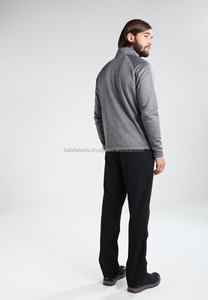 Fleece Medium Grey Heather Sport Hiking Breathable Fabric Fleece <b>Jacket</b> Outdoor Hiking Clothes - Product Image 2