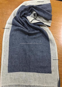 2 Face Reversible Yarn Dyed 100% Cachemira Bufanda Elegante Accesorio de invierno - Product Image 6