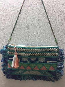 Bolso de mensajero bohemio de lona duradera para mujer, bolso de mano bordado con cuentas para fiesta de noche, bolso de hombro afgano indio para boda - Product Image 2