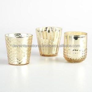 แก้ว VOTIVE รูปแบบการออกแบบชาผู้ถือแสงที่ทำด้วยมือเทียนแก้วยืน - Product Image 1