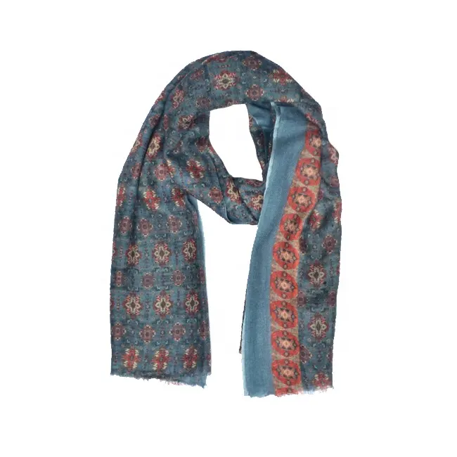 Bufanda cálida con estampado Digital personalizado para mujeres, estola y bufanda de fabricante indio, gran oferta