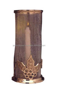 Porte-bougie d'urgence en verre, design en métal Antique - Product Image 4