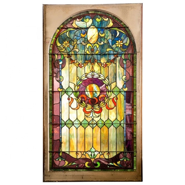 China New Design Solid Stained Glass Panels for Church Window and Building Decoration Customized Wholesale Price