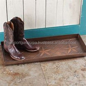 ถาดรองขอบรองเท้าแบบโบราณสำหรับนักออกแบบโลหะพร้อมงานตกแต่งแนวโบราณ - Product Image 1