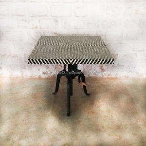 Mesa de café de altura ajustable de diseño moderno, muebles para el hogar con incrustaciones de hueso hermoso para mesas de café de sala de estar - Product Image 1